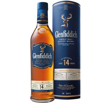 Glenfiddich Bourbon Barrel Reserve 14 Year Old Single Malt Scotch Whisky